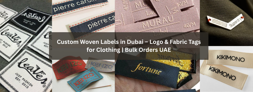 Custom Woven Labels in Dubai – Logo & Fabric Tags for Clothing  Bulk Orders UAE
