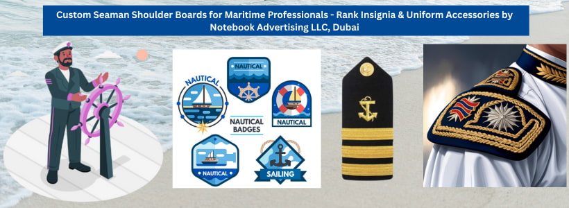 Custom Seaman Shoulder Boards for Maritime Professionals - Rank Insignia & Uniform Accessories by Notebook Advertising LLC, Dubai
