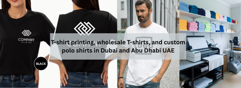 T-shirt printing, wholesale T-shirts, and custom polo shirts in Dubai and Abu Dhabi UAE