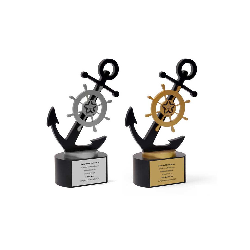 Anchor Shaped Trophies