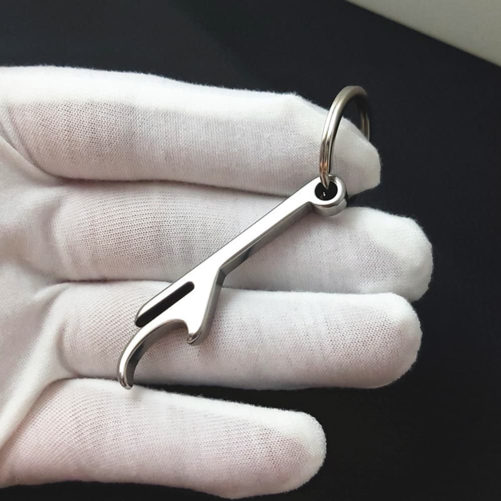 Custom keychain bottle opener with logo printing – Notebook Advertising UAE