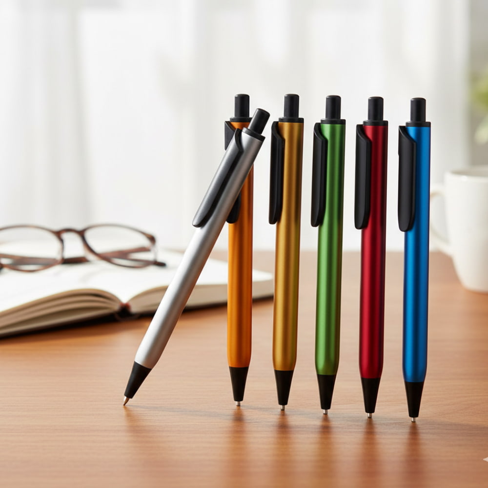 Luxury plastic ballpoint pen – personalized promotional pen with custom logo for corporate gifts UAE