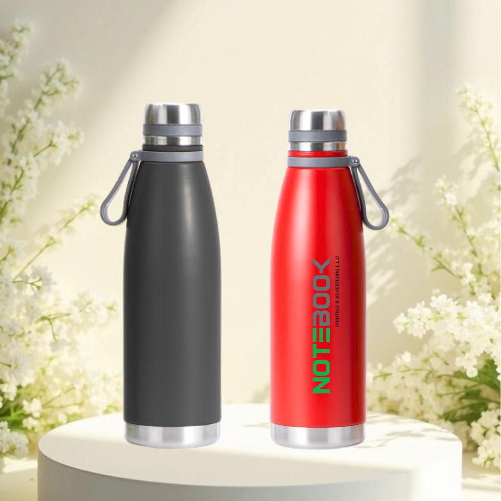 Customizable Thermos Water Bottle by Notebook Advertising LLC – Personalized Corporate Bottle Dubai