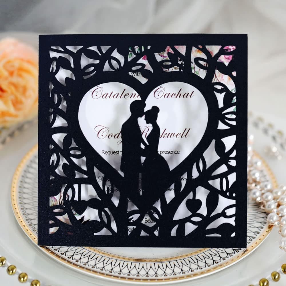 Luxury Laser Cut Wedding Cards Dubai – Personalized Wedding Invitation Printing by Notebook Advertising LLC