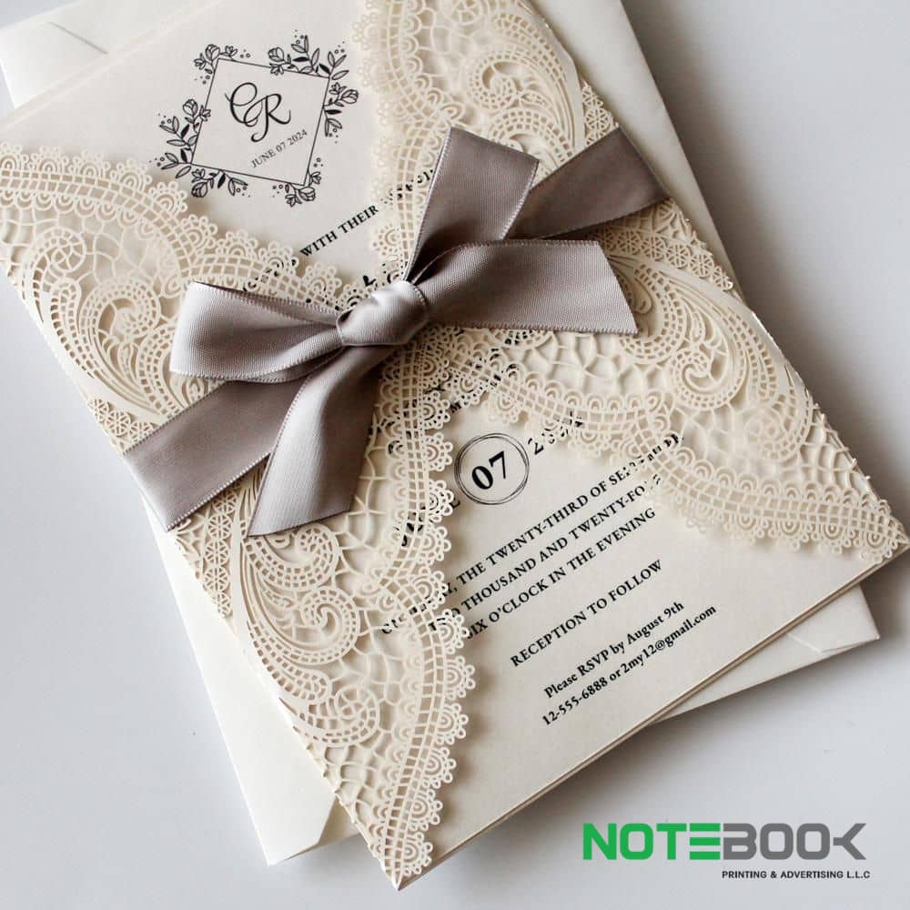 Elegant Laser Cut Wedding Cards – Premium Invitation Printing in Dubai