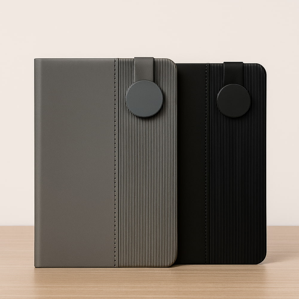 Customized PU Leather notebook with company logo – personalized notebook printing Dubai