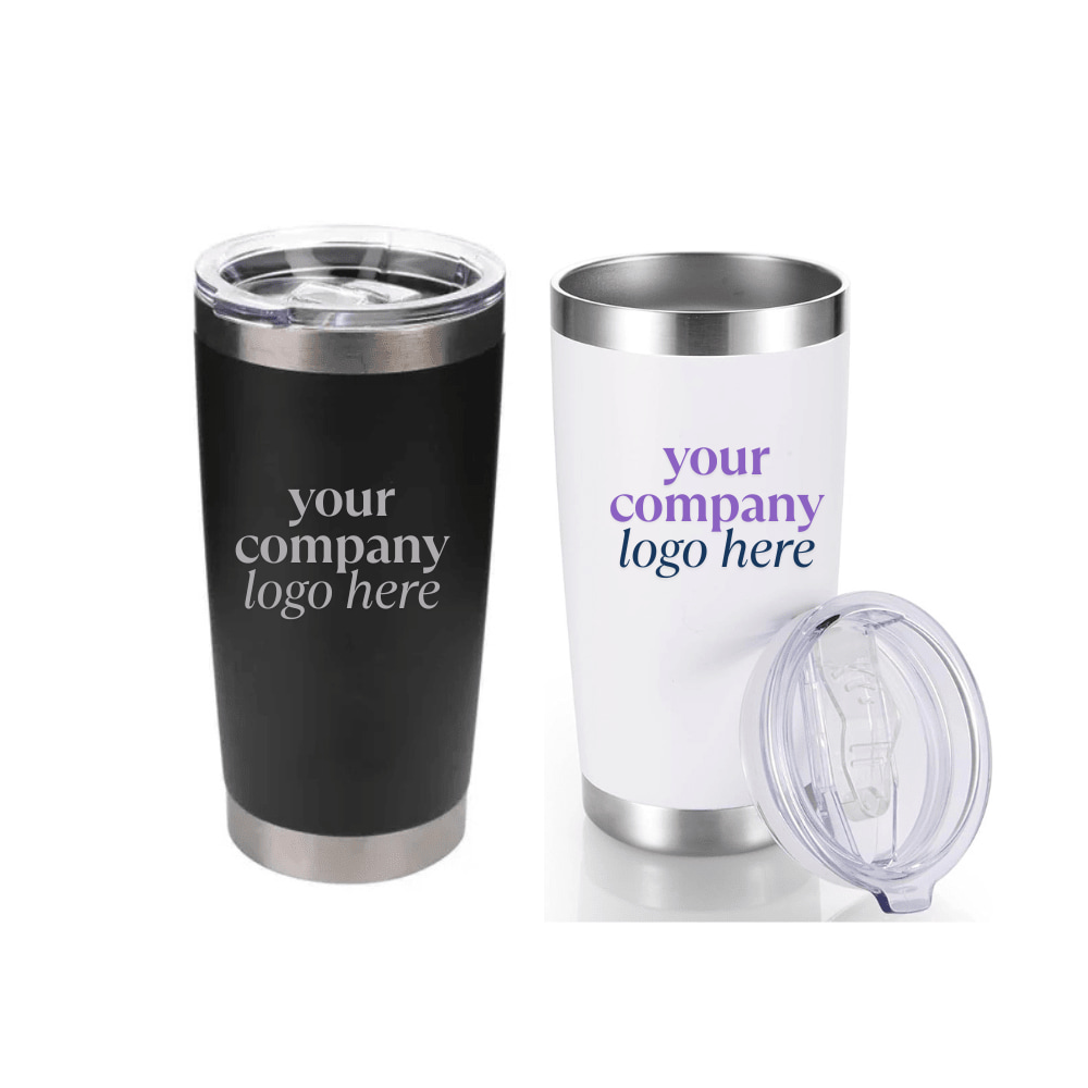 Smart 600ml stainless steel tumbler with lid – custom double wall corporate gift for employees and clients in Dubai