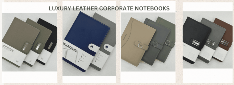 Luxury Leather-Bound Corporate Notebooks