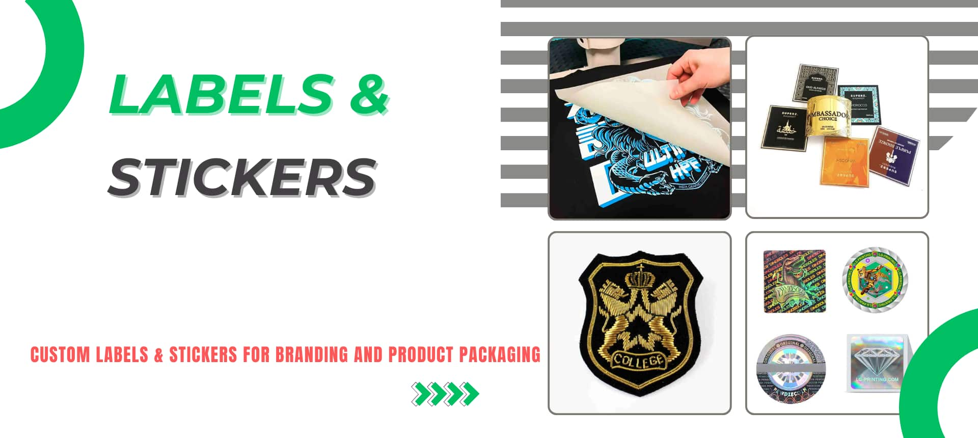 Custom labels & STICKERS for branding and product packaging